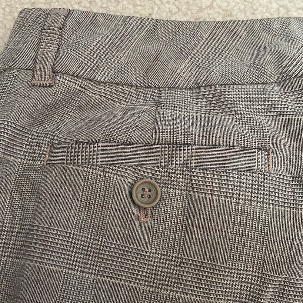 Crazy Horse by Liz Claiborne Brown and Tan Plaid Wide Leg Trousers/Dress Pants - Picture 6 of 6